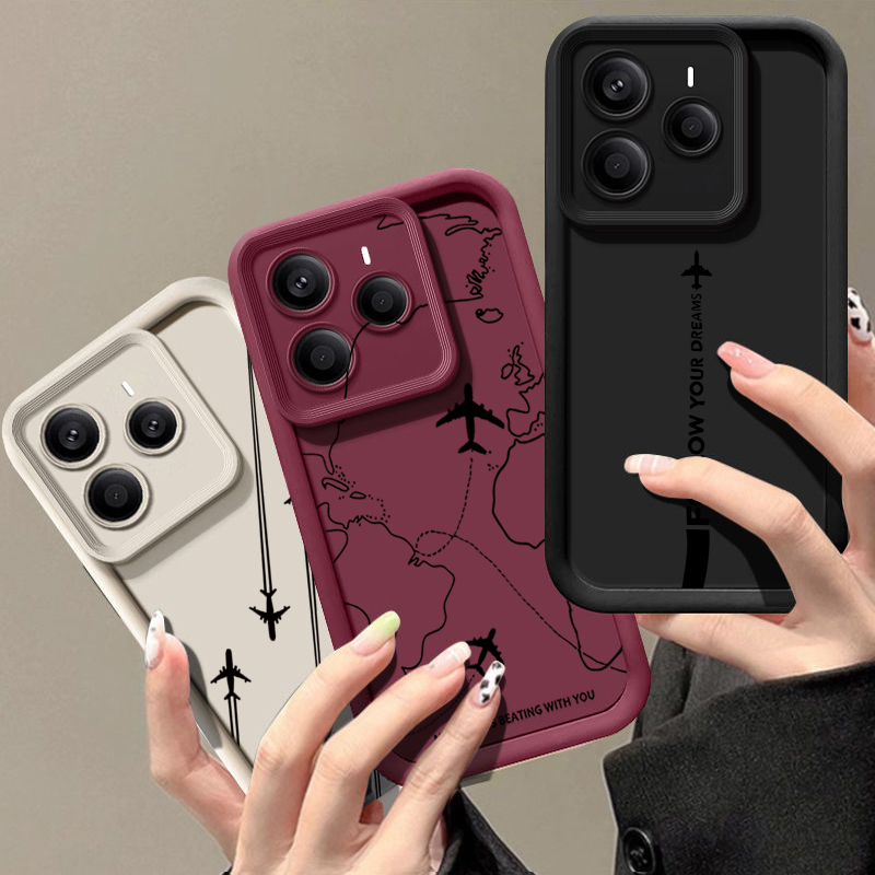 Xiaomi Redmi Note 14 - Capa de Silicone Macia TPU com